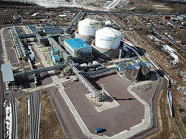 АО «ЕвроХим-Северо-Запад», завод по производству аммиака мощностью 1 млн. т в год.